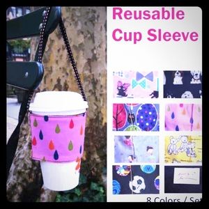 Reusable cup sleeve